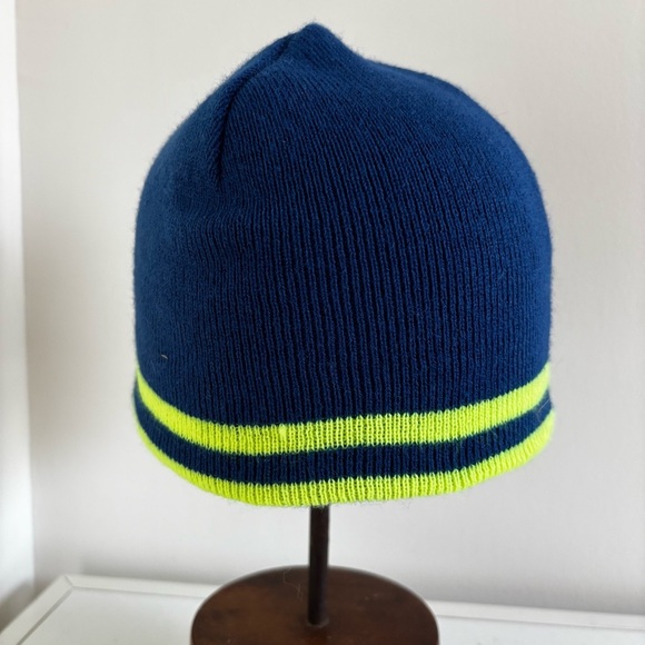 Nike kids youth blue yellow beanie hat - Picture 3 of 7